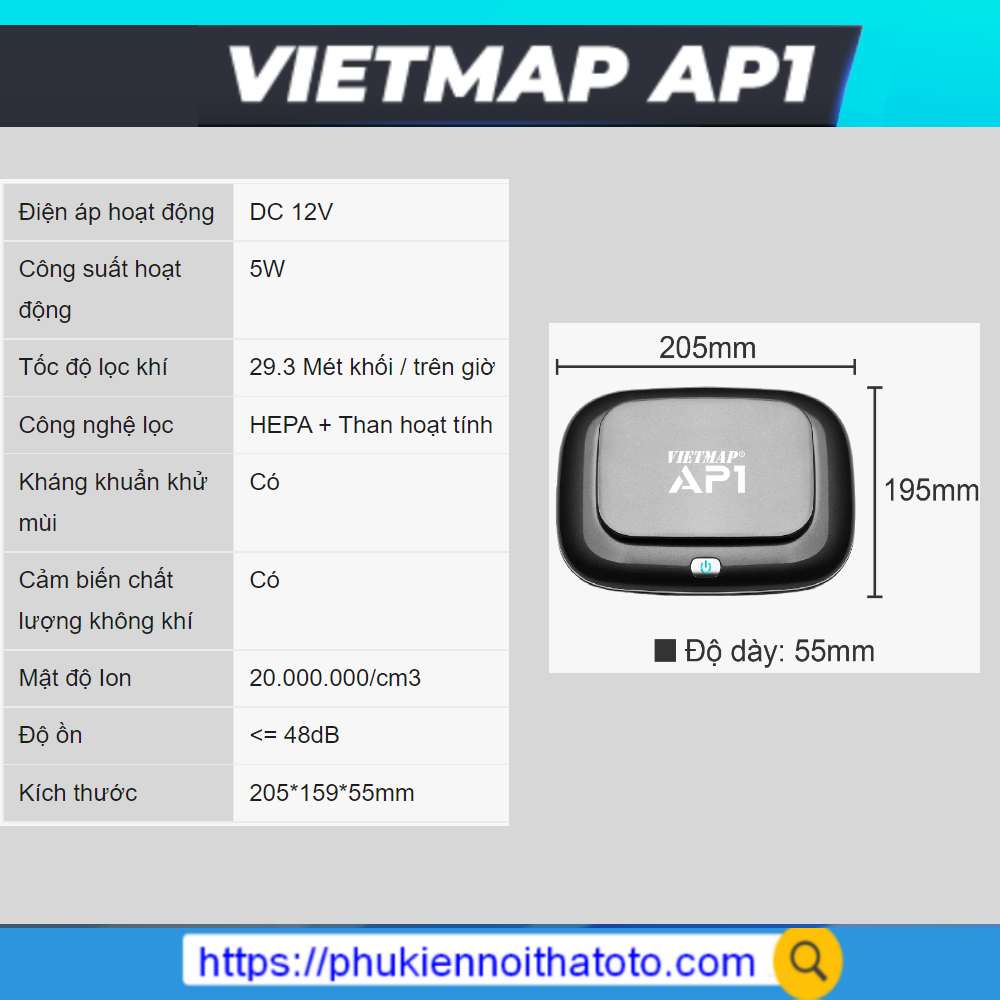 may-loc-khong-khi-o-to-vietmap-AP1-7